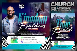 design a premium church flyer quickly