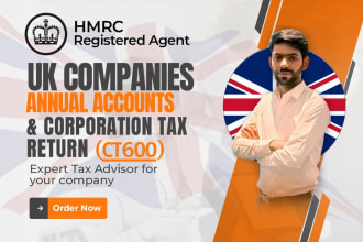 submit UK companies annual accounts and corporation tax return ct600 to hmrc