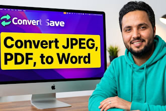 convert pdf, jpeg, and png files to word in 2 hours