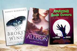do attractive book cover design ebook cover design, KDP book