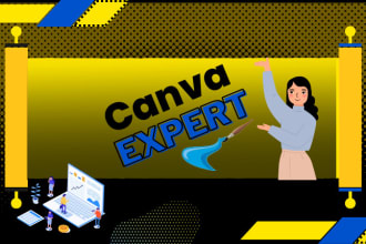 be your canva expert for stunning graphic design