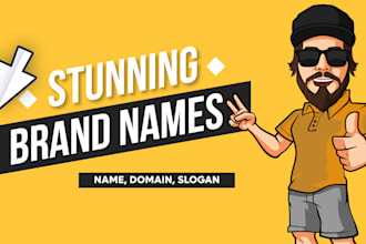 create a powerful brand name, product name, domain or slogan