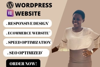 design wordpress website with elementor and elementor pro
