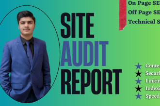 do a complete website analysis site audit SEO report, screaming frog semrush