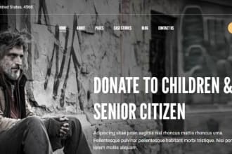 design nonprofit website charity website, fundraising website non profit