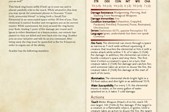 create a statblock for your tabletop role playing game