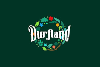 design nature amusement park logo