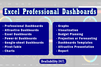 create professional excel dashboard