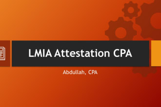 do lmia attestation by CPA