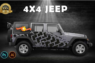 professionally design a stunning wrap for your 4x4 jeep wraps