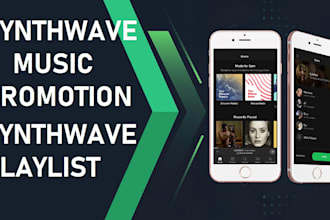 do synthwave music promotion through social media network or synthwave playlist