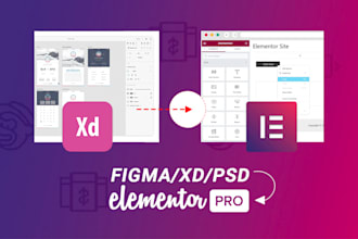 do figma psd xd to elementor conversion
