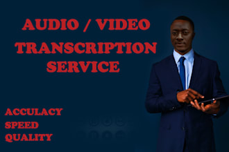 provide video and audio transcription services