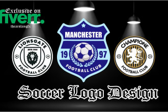 design football soccer club logo