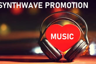 do organic synthwave music promotion to synthwave music playlist