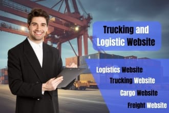 build logistics, transport, cargo, dispatch, freight broker and trucking website