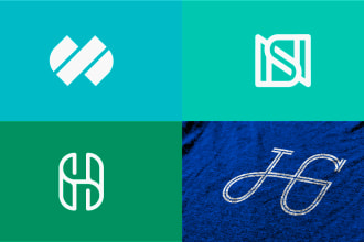 create a wonderful monogram in modern or minimalist style