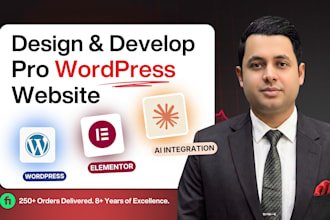 design professional, fast and SEO ready wordpress website