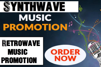 do german and USA organic synthwave music promotion to 850k germany audience