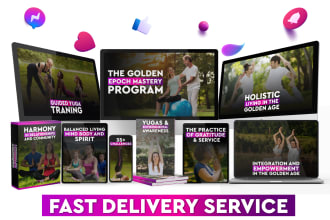 design digital product mockup and ecover bundle