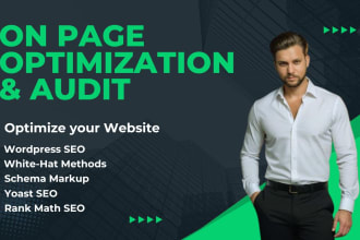 do optimize on page SEO canonical url schema markup service and audit website