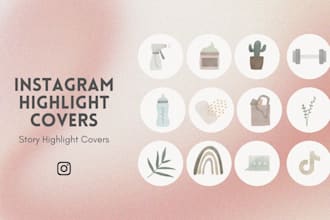 draw custom instagram highlight icons