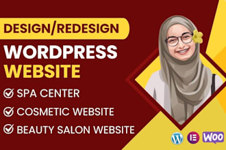 create spa, skincare, salon, cosmetic, and beauty website
