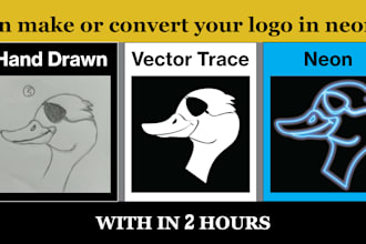 create unique logo hand drawn