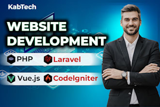 do fullstack laravel PHP vuejs react js ai web app development