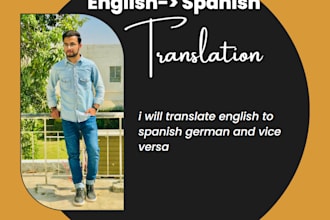 translate english to spanish german and vice versa