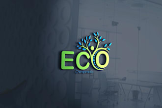 design minimalist amazing chiropractic logo for you