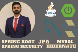 create java spring boot web services using jpa, hibernate, spring security, h2