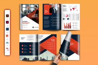 design company profile booklet business brochure proposal annual report catalog