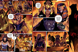 draw comic or manga page for you