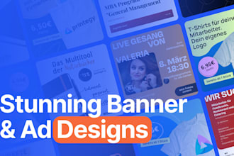 design professional ad creative, social media banner or post