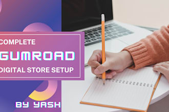 create a complete gumroad store to sell any digital product