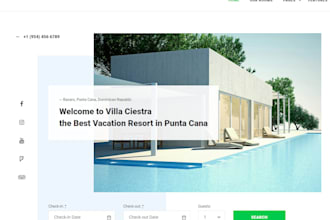 create hotel, travel, vacation booking website