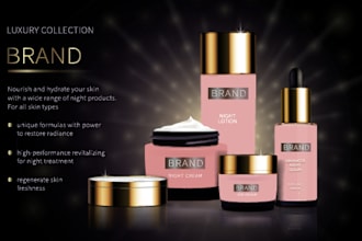 design premium cosmetics label, and product labels