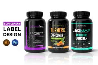 do supplement label, product label design and packaging design