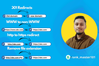 fix 301 redirect, 404 error, broken link, https, www and canonical url