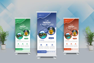 design roll up banner or web banner
