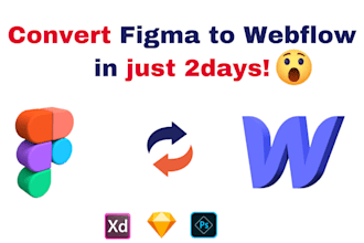 design webflow website, figma to webflow, webflow website with unique animation