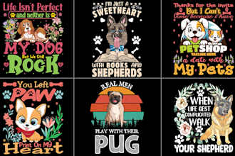 do typography and vector t shirt design as your budget