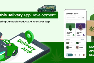 marijuana delivery app, cbd delivery app, cannabis app development and website