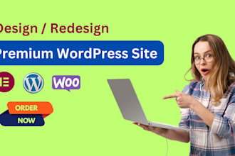 build a modern wordpress blog site or wordpress website for you