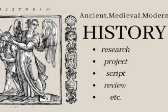 research and write about history