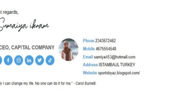 create html email signature clickable email signature