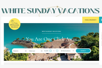 design a short term vacation rental and airbnb website