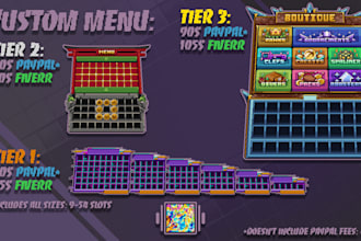 create a minecraft gui, hotbar, containers or icons for you