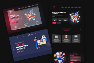 design figma landing page or adobe xd landing page